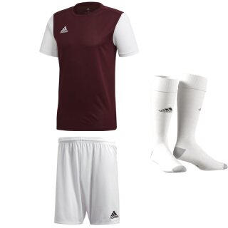 maroon - white - white