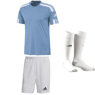 light blue - white - white