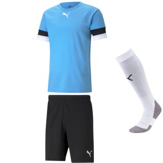 light blue - black - white