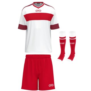 weiß/rot - rot - rot