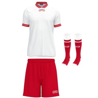 weiß/rot - rot - rot